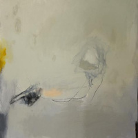 Yellow ochre provoking the transcendency of impermanence