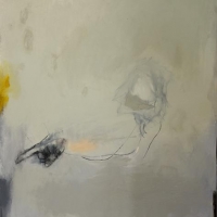 Yellow ochre provoking the transcendency of impermanence